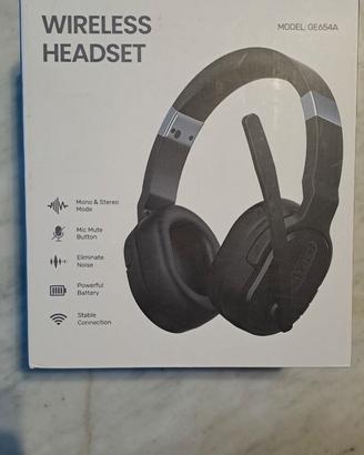 Cuffie wireless GE654A con microfono smartworking