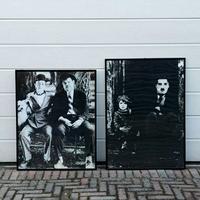 Poster Stanlio e Ollio e Charlie Chaplin