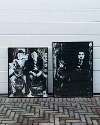 Poster Stanlio e Ollio e Charlie Chaplin