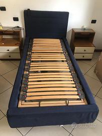 Rete a doghe elettrica con testiera e cassone