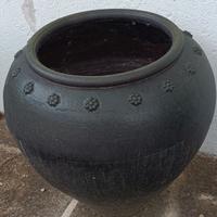 VASO IN TERRACOTTA VERDE SCURO