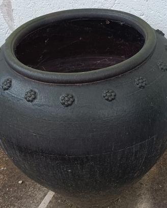 VASO IN TERRACOTTA VERDE SCURO