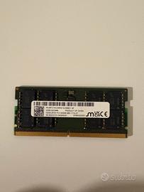 Memoria RAM 32GB DDR5 SODIMM