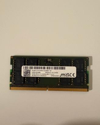 Memoria RAM 32GB DDR5 SODIMM