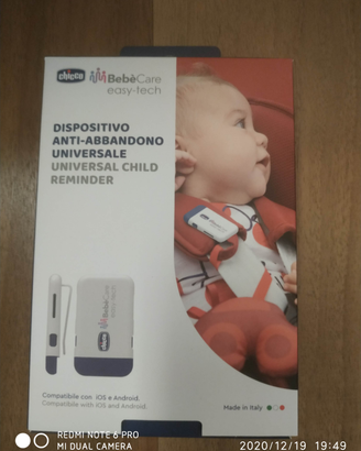 NUOVO Dispositivo antiabbandono chicco