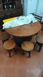 tavolo fatto con botte