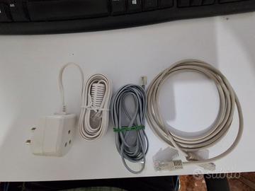 Spina e cavi telefonici/internet