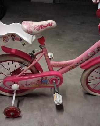 bicicletta bimba flowers 12 pollici