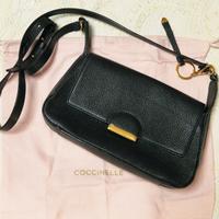 Borsa Coccinelle nera in vera pelle