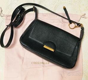 Borsa Coccinelle nera in vera pelle