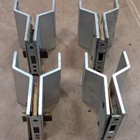 4 maniglie in alluminio per porta anni 70