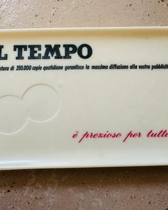 PIATTINO RENDIRESTO O SVUOTA TASCHE “IL TEMPO”
