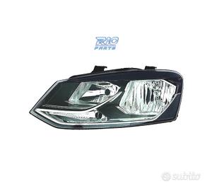 FARO SINISTRO VOLKSWAGEN VW POLO 14-17 FONDO NERO