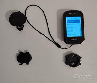 Bryton rider 420+sensori+adattatore Garmin
