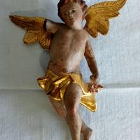 Putto  dorato oro zecchino  1600-1700