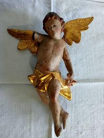 Putto  dorato oro zecchino  1600-1700