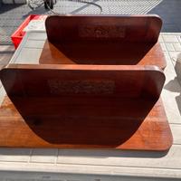 Coppia Mensole Tirolesi Antiche – Noce Intagliate