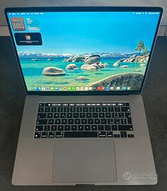 MacBook Pro 16” TouchBar 512GB Grigio Siderale