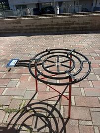 Bruciatore professionale a gas per paella