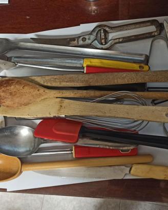 Lotto di utensili da cucina