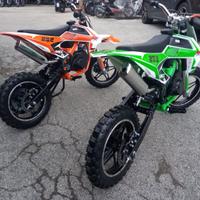 NUOVE MINI CROSS 50cc 2TEMPI ruote 10/10 RACING