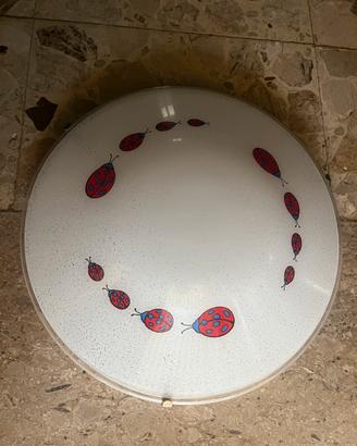 Lampadario/plafoniera con coccinelle -  nuovo