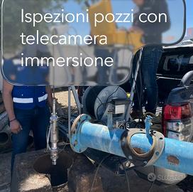 Videocamera  pozzo con verricello elettrico 300mt
