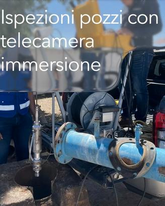 Videocamera  pozzo con verricello elettrico 300mt