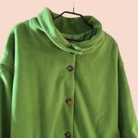Cappotto verde lana donna. Martino Modali. L