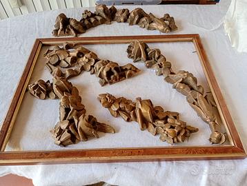 decorazioni in legno dorato vintage
