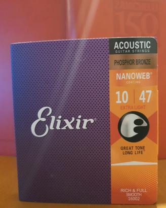 CORDE PER CHITARRA ACUSTICA ELIXIR 16002 CUSTOM LI