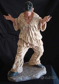 Pulcinella scultura 45cm