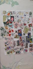 francobolli  e buste a tema floreale