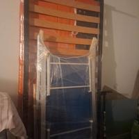 Rete letto singolo con spalliera