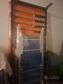 Rete letto singolo con spalliera