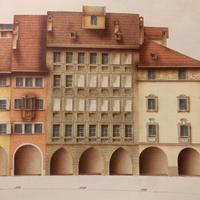 BOLZANO i portici - disegni prof. Galletti