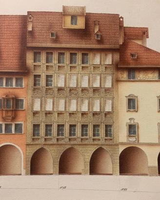 BOLZANO i portici - disegni prof. Galletti