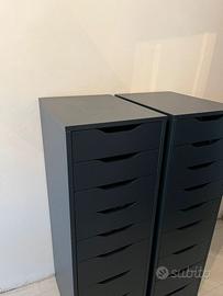 Ikea cassettiera alta Alex blu scuro (2)