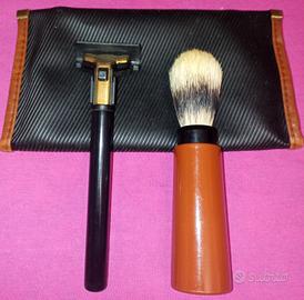 Set da barba Koh-I-Noor placcato oro NUOVO mai usa