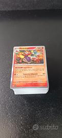 Mazzo +100 carte Pokemon con brillanti Lotto 7