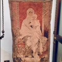 Antico stendardo Madonna degli Ulivi con Bambino