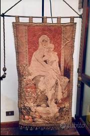 Antico stendardo Madonna degli Ulivi con Bambino