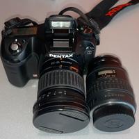 Pentax K10 D  con obbiettivo  18/35