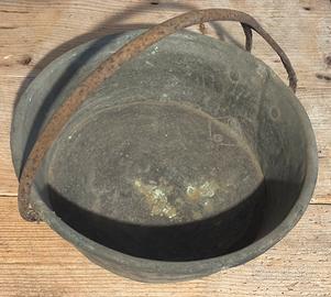Paiolo in rame antiquariato