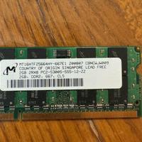 Ram DDR2 2 GB per Laptop