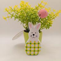 Coniglietto in ceramica decorazione Pasqua