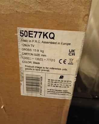 Smart TV 4K QLED 50 pollici Hisense 50E77KQ 
