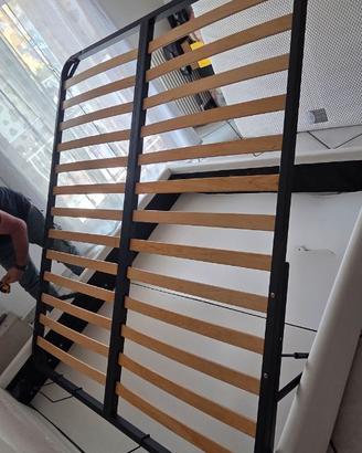 Rete ortopedica con pistoni per letto contenitore