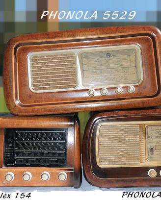 Antiche Radio a valvole (NON funzionanti).