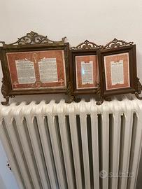 Trittico di carte gloria primi 900